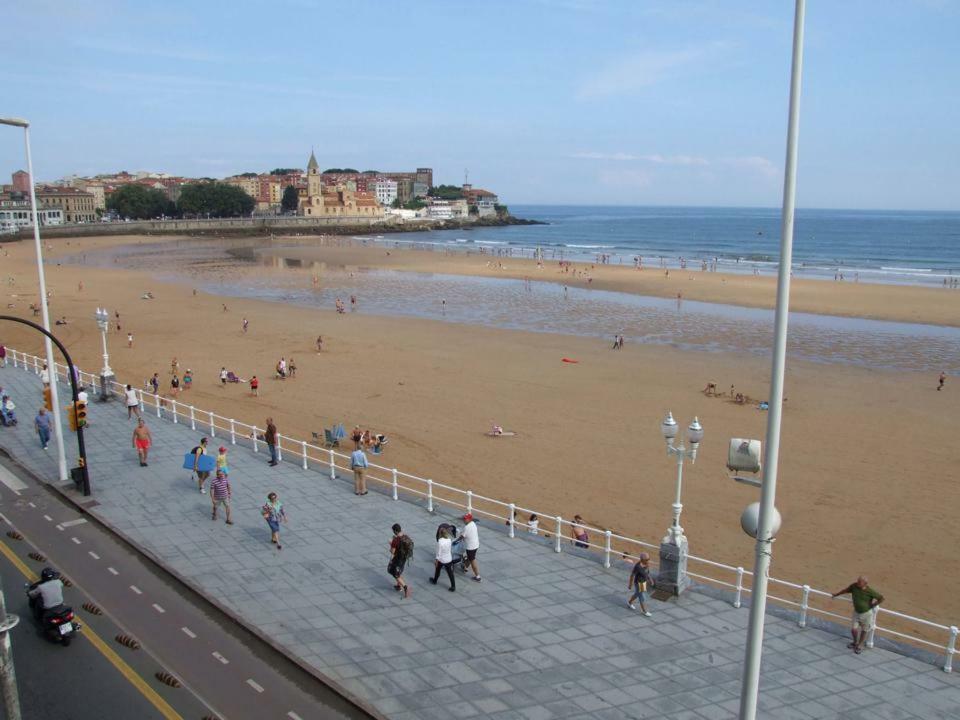 Vivienda En Gijon Frente Al Mar Villa Bagian luar foto